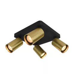 Mennyezeti Lámpa Fekete Nesto ITALUX-SPL-23436-4S-BK-BRSS