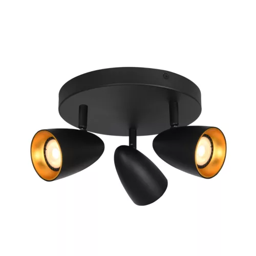 Mennyezeti Lámpa Fekete Tino ITALUX-SPL-36748-3R-BK-GD