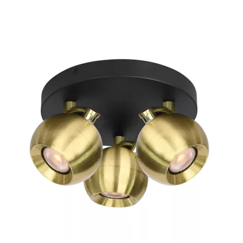 Mennyezeti Lámpa Fekete Lafin ITALUX-SPL-45379-3R-BK-GD