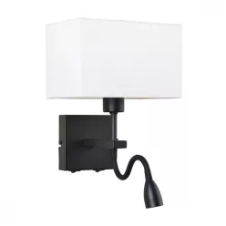 fali lámpa fekete színű vázzal és fém testtel beltéri használatra italux-wl-1122-2-bl-bm-rc-wh - moretti.hu