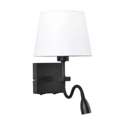 fali lámpa fekete színű vázzal és fém testtel beltéri használatra italux-wl-1122-2-bl-bm-ro-wh - moretti.hu