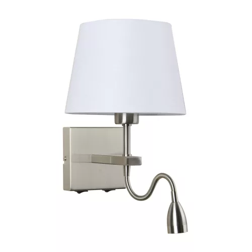 fali lámpa fehér színű vázzal és fém testtel beltéri használatra italux-wl-1122-2-bl-sn-ro-wh - moretti.hu