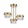 Italux Tiara PND-77362-3-24W-GD Plafonlámpa 3x24W/LED 3000K 2603lm IP20