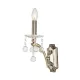 ITALUX 9341-B115:B1361W-AB BAJO Kristály Fali Lámpa Antik bronz, Átlátszó E14 IP20