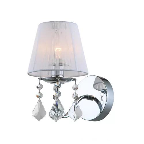 ITALUX MBM-2572-1-W CORNELIA Kristály Fali Lámpa Fehér, Króm E14 IP20