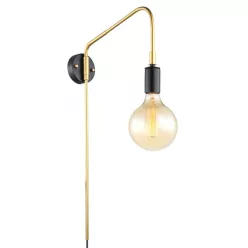 Italux MALENE MBM3386/1 BK+GD Fali lámpa 1x40W/E27