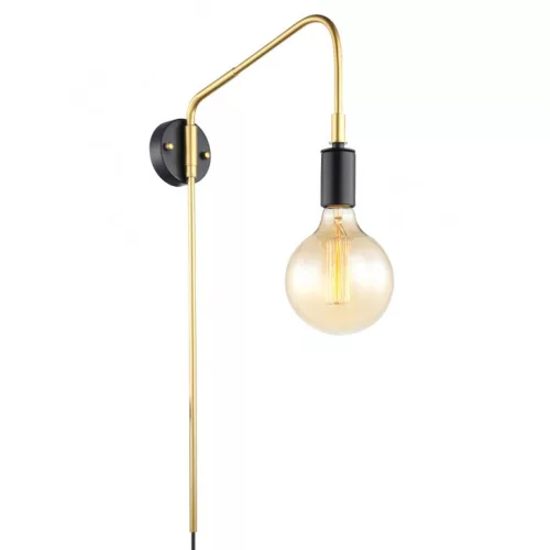 Italux MALENE MBM3386/1 BK+GD Fali lámpa 1x40W/E27