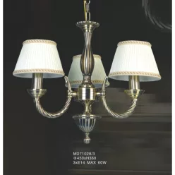   ITALUX MD71028-3 FRATI Modern Csillár Fehér, Arany E27 IP20