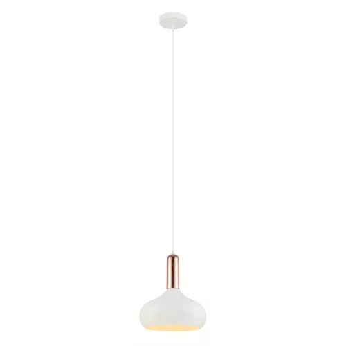 ITALUX MDM-3029-1-W-COP QUESMO Modern Függesztett Lámpa Fehér, Réz E27 IP20