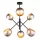 ITALUX MDM-3690-6-BK-GD CAVAZZA Glamour Csillár Fekete, Nikkel, Arany E14 IP20