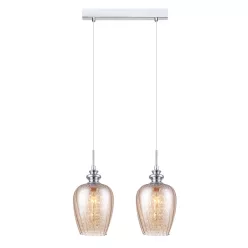   ITALUX MDM2286-2B-CR PIRITA Többágú Függesztett Lámpa Króm, Tea E14 IP20