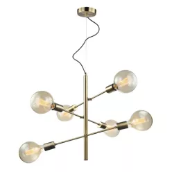 ITALUX MDM3582-6-AB MADALYN Glamour Csillár Barna E27 IP20