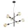 ITALUX MDM3582-6-BK MADALYN Glamour Csillár Fekete E27 IP20