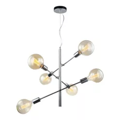 ITALUX MDM3582-6-CH MADALYN Glamour Csillár Króm E27 IP20