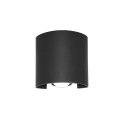   ITALUX OWL-451-1-BL ORTELO Modern Kültéri Fali Lámpa Fekete LED IP54