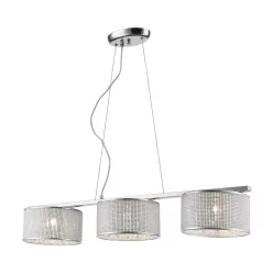   ITALUX P0173-03Y-CH QUARTZ Kristály Függesztett Lámpa Króm, Ezüst G9 IP20