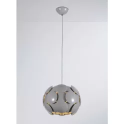   ITALUX P0317-01S-U1GM SANTINA Modern Függesztett Lámpa Szürke E27 IP20