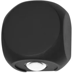   ITALUX PL-462 PORSO Modern Kültéri Fali Lámpa Fekete LED IP44