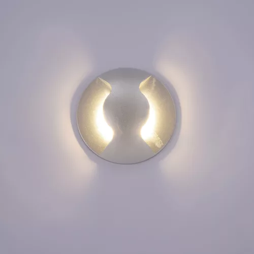 ITALUX PL-741-2E BASILIO Modern Kültéri Fali Lámpa Ezüst LED IP44