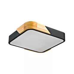   Italux Santer PLF-13187-BK-WO Süllyesztett mennyezeti lámpa 1x24W/LED 3000K 2400lm IP20