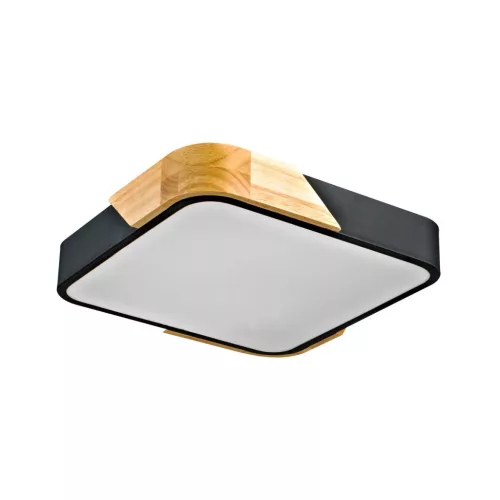 Italux Santer PLF-13187-BK-WO Süllyesztett mennyezeti lámpa 1x24W/LED 3000K 2400lm IP20