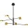 Italux REMDAL PND-16374-6 BK+GD Csillár 6x30W/LED 3000K 847LM IP20