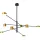 Italux REMDAL PND-16374-8 BK+GD Csillár 8x35,5W/LED 3000K 653LM IP20