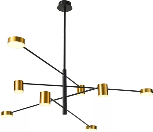 Italux REMDAL PND-16374-8 BK+GD Csillár 8x35,5W/LED 3000K 653LM IP20