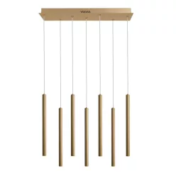   Italux Valdes PND-22302-7-GD Függőlámpa 7x35W/LED 3000K|4000K|6000K 1300lm IP20