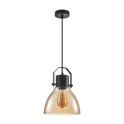  ITALUX PND-223711BK-AMB DARLENA Vintage Függesztett Lámpa E27 IP20