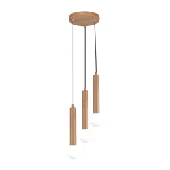  ITALUX PND-33574-3-WD FILANO Többágú Függesztett Lámpa Barna, Opál G9 IP20