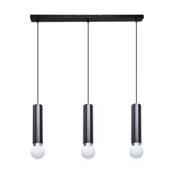   ITALUX PND-33849-3-BK MACERA Többágú Függesztett Lámpa Fekete E27 IP20