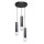 ITALUX PND-33849-3R-BK MACERA Többágú Függesztett Lámpa Fekete E27 IP20