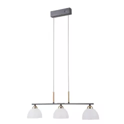   ITALUX PND-34374-3-BK MONTIELA Többágú Függesztett Lámpa Matt Fekete, Arany LED IP20