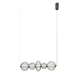   ITALUX PND-344221-5-BK RABEL Modern Led Függesztett Lámpa Matt Fekete LED IP20