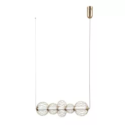   ITALUX PND-344221-5-HBR RABEL Glamour Függesztett Lámpa Arany LED IP20