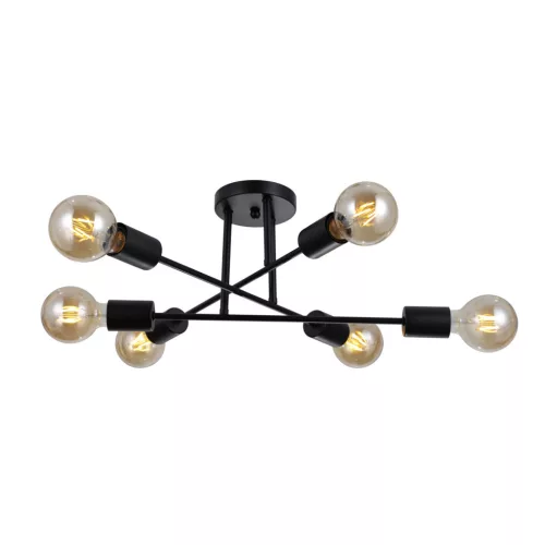 Italux FORMIO PND-4052-6-BL Plafonlámpa 6x40W/E27 IP20