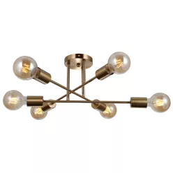 Italux FORMIO PND-4052-6-HBR Plafonlámpa 6x40W/E27 IP20