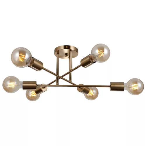 Italux FORMIO PND-4052-6-HBR Plafonlámpa 6x40W/E27 IP20