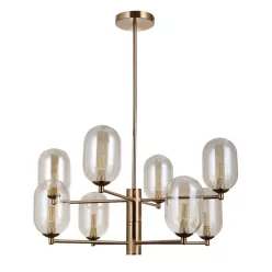   ITALUX PND-4215-8-HBR PERANO Vintage Csillár Antik Bronz, Borostyán G9 IP20