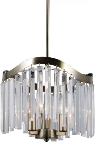 ITALUX PND-44544-3 SABRIGA Kristály Függesztett Lámpa Antik Bronz E14 IP20