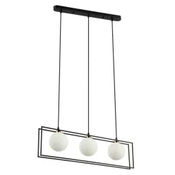   ITALUX PND-53423-3-BK GROSETTA Modern Függesztett Lámpa Fehér, Fekete G9 IP20
