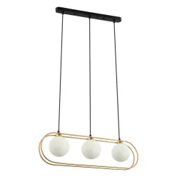   ITALUX PND-53423-3-GD GROSETTA Modern Függesztett Lámpa Fekete, Arany G9 IP20