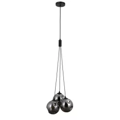   ITALUX PND-54456-3AHBSMG PERLOS Többágú Függesztett Lámpa Matt Fekete, Grafit G9 IP20