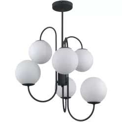 Italux GELA PND-5500-6-BK Csillár 6x5W/G9 IP20