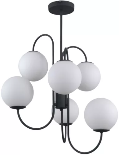 Italux GELA PND-5500-6-BK Csillár 6x5W/G9 IP20