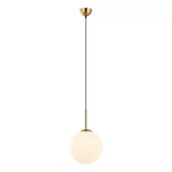   ITALUX PND-5578-1M-BRO DEORE Glamour Függesztett Lámpa Antik Bronz, Fehér E27 IP20