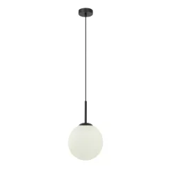   ITALUX PND-5578-1S-BK DEORE Modern Függesztett Lámpa Fehér, Fekete E27 IP20