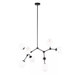 Italux Ferral PND-75075-8-BK-WG Plafonlámpa 8x40W/E27 IP20