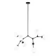 Italux Ferral PND-75075-8-BK-WG Plafonlámpa 8x40W/E27 IP20